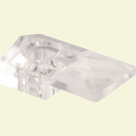 Prime-Line Mirror Clips, Modern 1/8 in. Glass Offset, Clear Acrylic Construction, PK6 U 9276